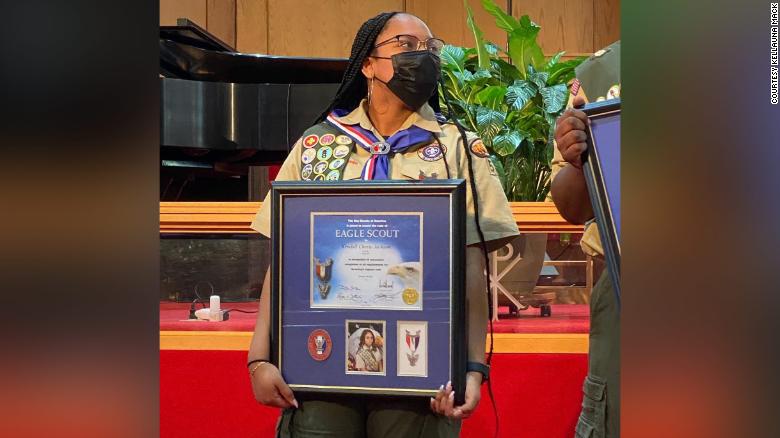 An Indiana teen is one of the first Black female Eagle Scouts
