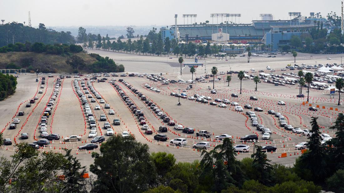 Entrance to Dodger Stadium parking lots.