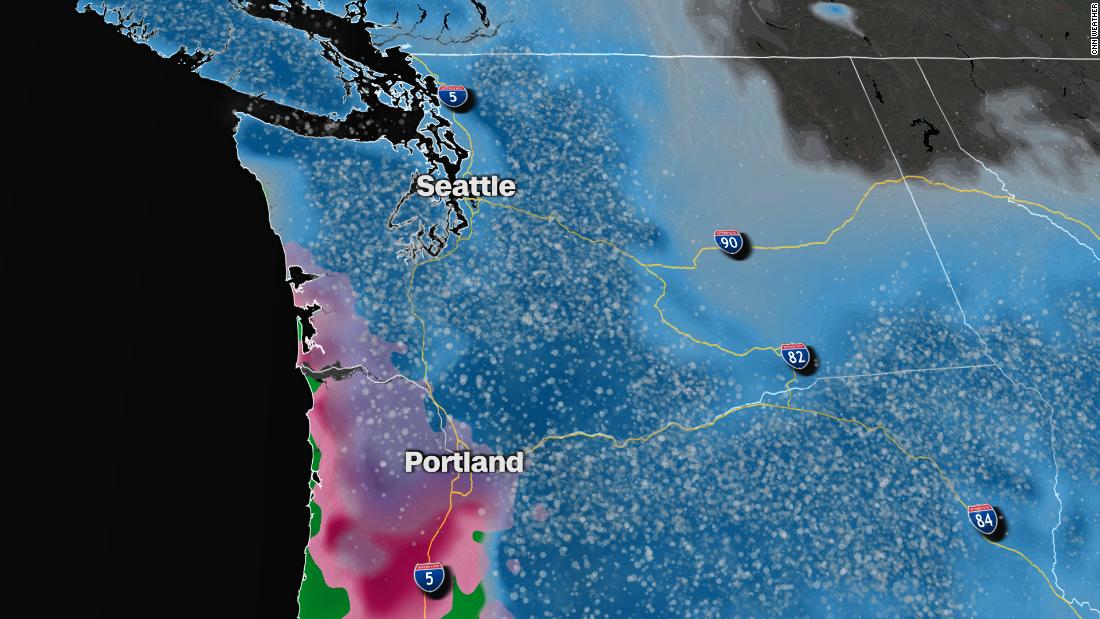 Snow and snow storms in the northwest during the weekend