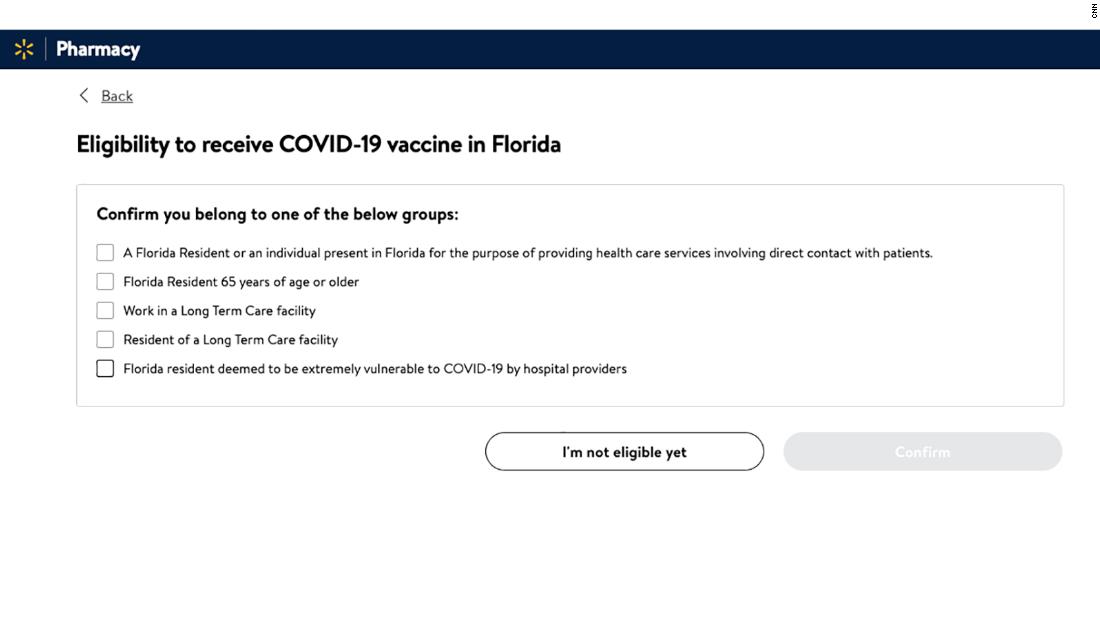 Walmart promises to honor vaccine nominations after its website mistakenly allows some to register in Florida