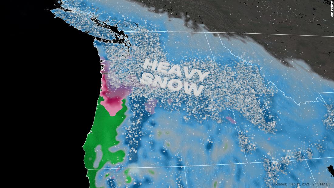 Snow will accumulate in the northwest this weekend
