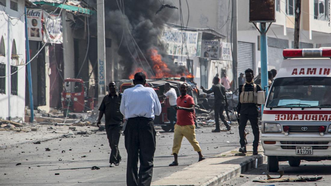 Car bomb explodes near Somali presidential palace in Mogadishu