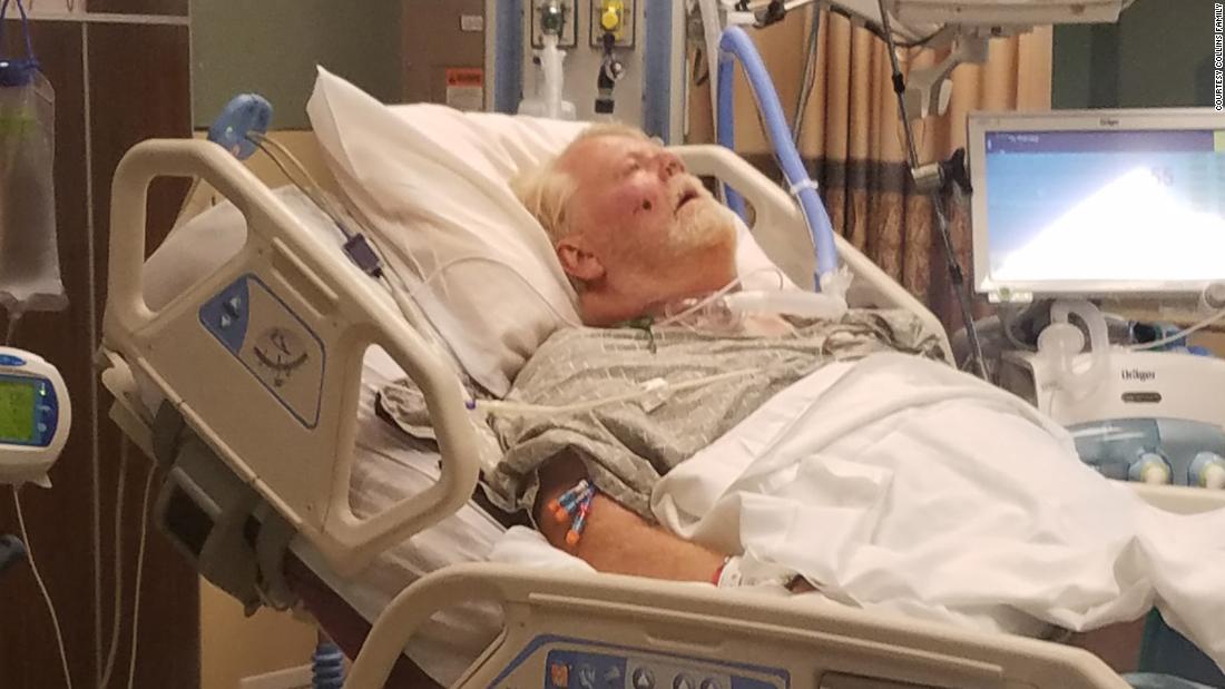 A grandfather from Kansas got Covid-19 in July.  He’s still in the hospital