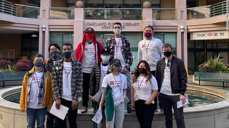 Hundreds of volunteers signed up to accompany older Asian Americans in Oakland's Chinatown neighborhood to help keep them safe. 