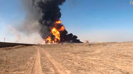 Un camión cisterna de combustible explotó el 13 de febrero en la frontera afgano-iraní. 