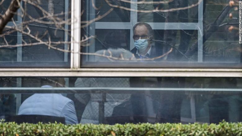 Peter Ben Embarek, a member of the WHO team, at the Hubei Center for Animal Disease Control and Prevention in Wuhan on February 2, 2021. 