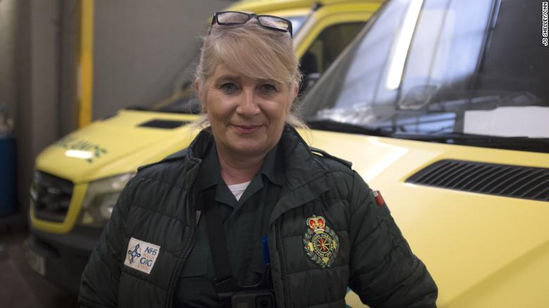 Lynda Stephens, an advanced emergency medical technician with the ambulance service, feared for her teammate Dymott when she was seriously unwell with Covid-19.