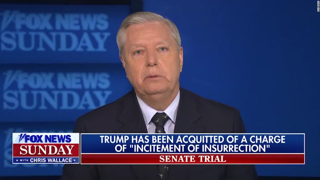 Graham speaks out against senator who voted to convict Trump