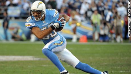 Vincent Jackson of the San Diego Chargers turns up field after his catch against the Denver Broncos at Qualcomm Stadium on November 27, 2011 in San Diego, California. 