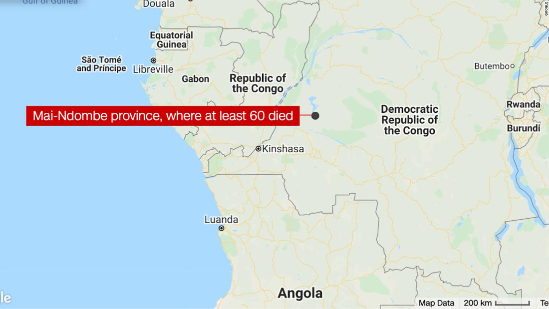 At least 60 killed after passenger barge crashes on Congo river