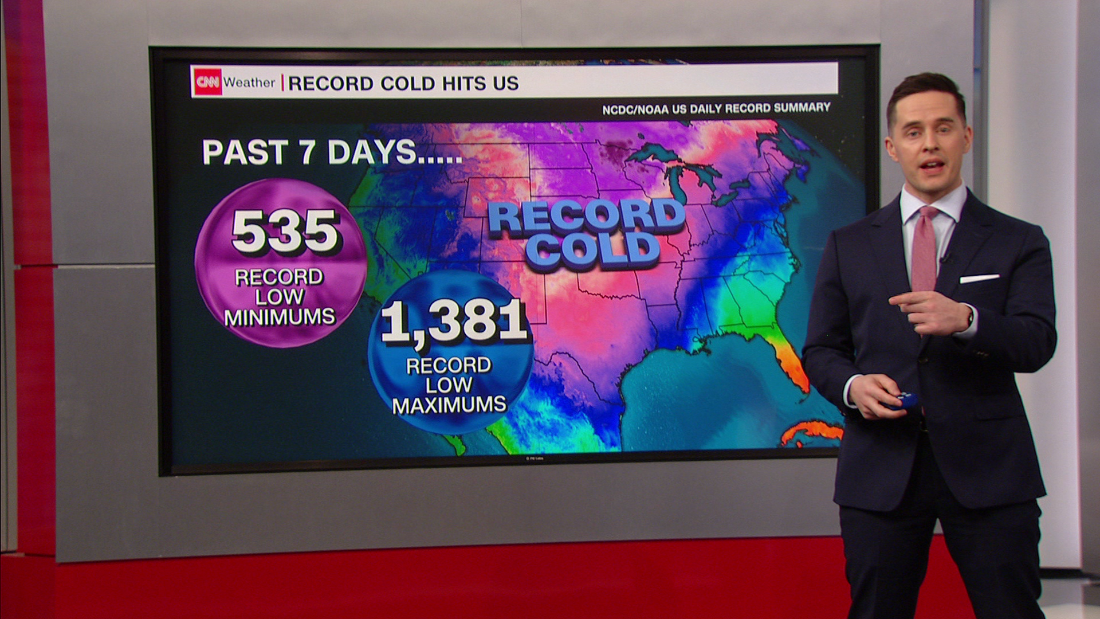 Weather forecast All time cold records broken in the Plains CNN Video