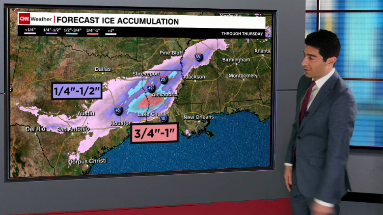 Weather Forecast Another Winter Storm Battering Texas Cnn Video