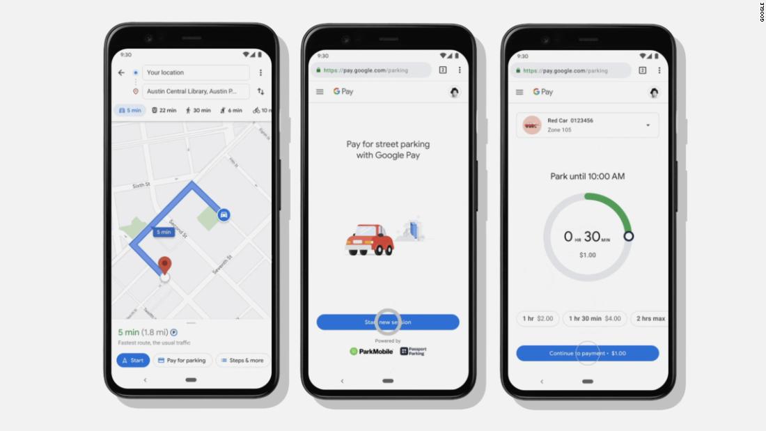 With Google Maps, you can now pay for parking and transportation without leaving the app