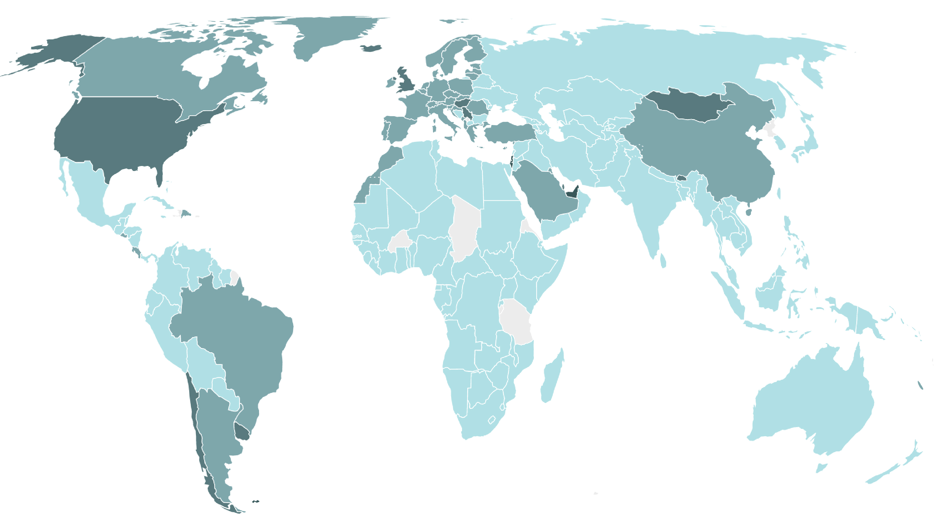 World vaccination rates for covid