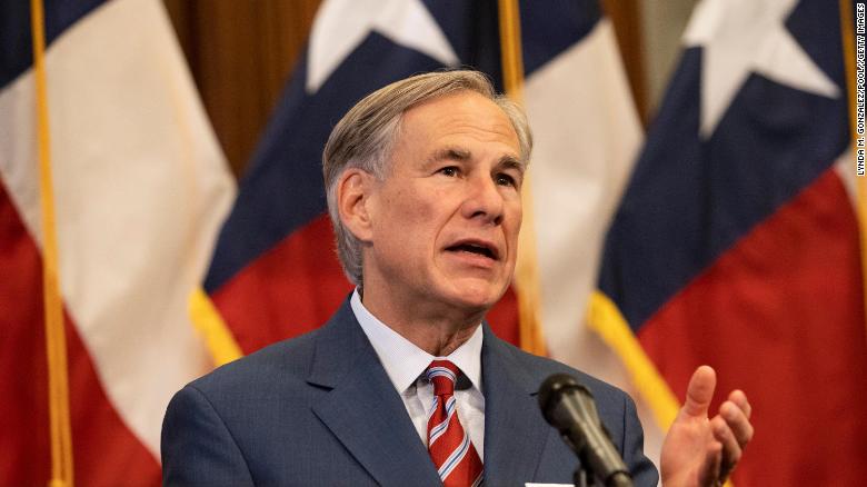 Texas Gov. Greg Abbott. His office says, &quot;Texas is stepping up to secure our southern border and protect Texans.&quot;