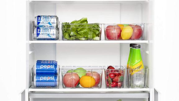 Vtopmart Refrigerator Organizer Bins, 4-Pack