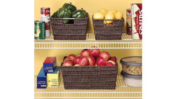 Whitmor Rattique Java Storage Baskets, 3-Pack