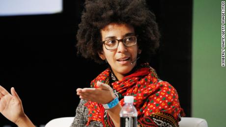 Google AI researcher Timnit Gebru speaks onstage during day three of TechCrunch Disrupt SF 2018 at Moscone Center on September 7, 2018 in San Francisco, California.