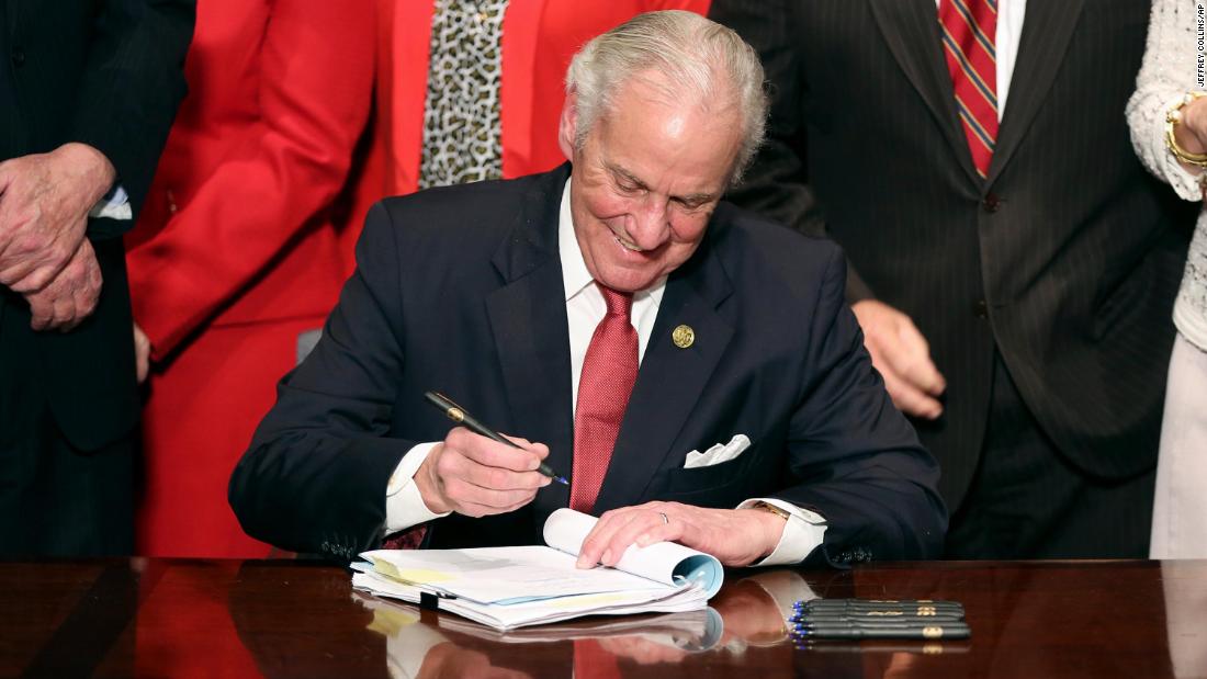 South Carolina Governor signs bill banning most abortions when fetal heartbeat is detected