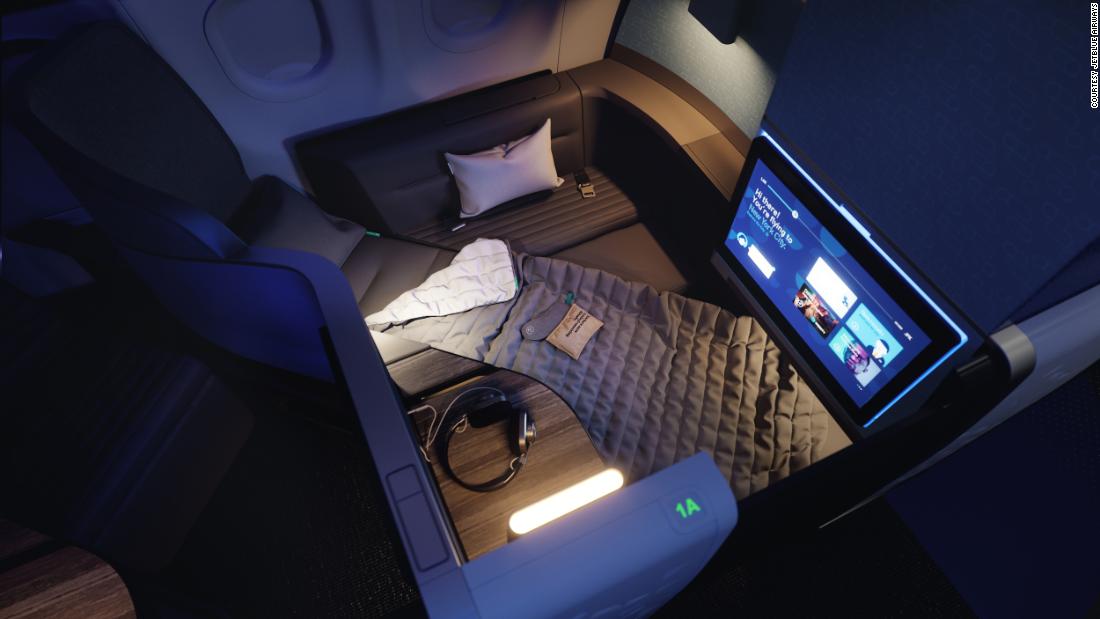 Airplane seat revolution creates one of biggest beds in the sky