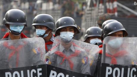 Pro Democracy Protesters In Myanmar Met With Violence Cnn Video