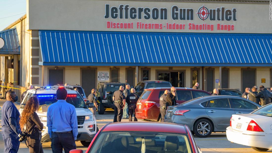 Three people killed, two injured, in shooting at gun store in Louisiana