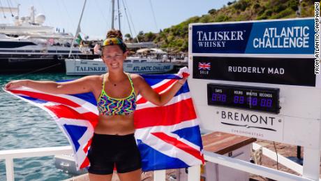 21-year-old Jasmine Harrison of @rudderlymad has completed the @TaliskerWhisky Atlantic Challenge in 70 days, 3 hours, 48 minutes, breaking the WORLD RECORD for the youngest female to row solo across any ocean!