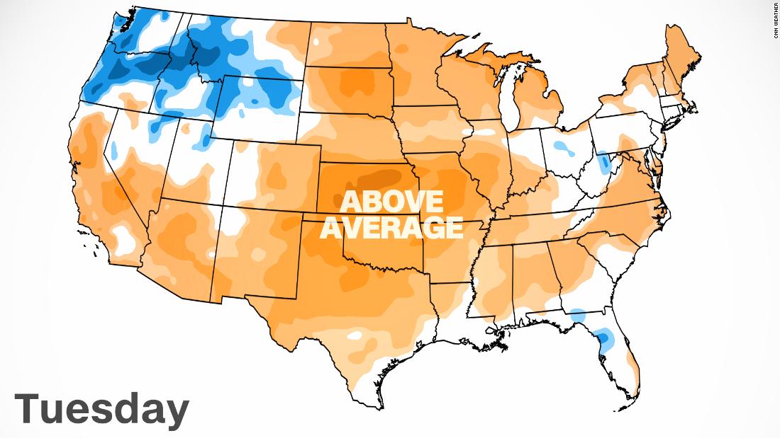 Texas weather It's going to be nearly 80 degrees warmer in Dallas than