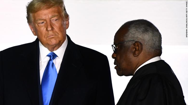 Justice Clarence Thomas reveals some sympathy for Trump’s baseless fraud claims