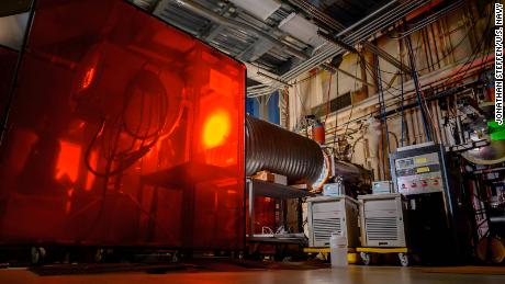 The thermal vacuum chamber allowing the PRAM to be tested in space-like conditions at the lab on October 9, 2019. 