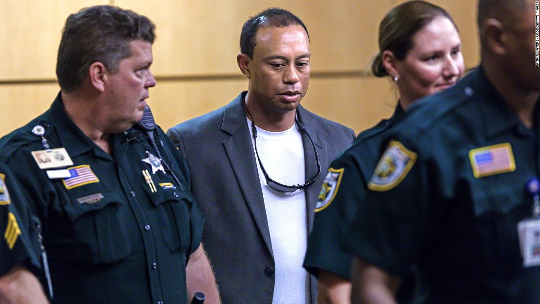 In 2017, &lt;a href=&quot;https://www.cnn.com/2017/05/29/us/tiger-woods-arrested-dui/&quot; target=&quot;_blank&quot;&gt;Woods was arrested&lt;/a&gt; on suspicion of driving under the influence. Woods, who was rehabbing from another back surgery, said in a statement that he had &quot;an unexpected reaction to prescribed medications&quot; and that alcohol was not involved. He pleaded guilty to reckless driving and went on probation.