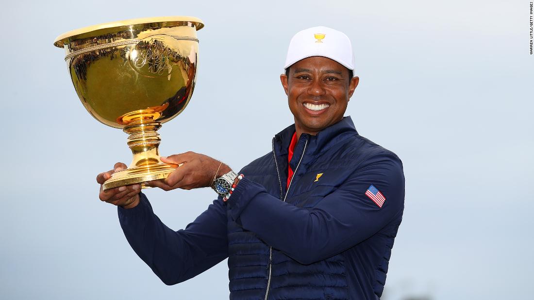 Woods captained the US team to a Presidents Cup win in December 2019.