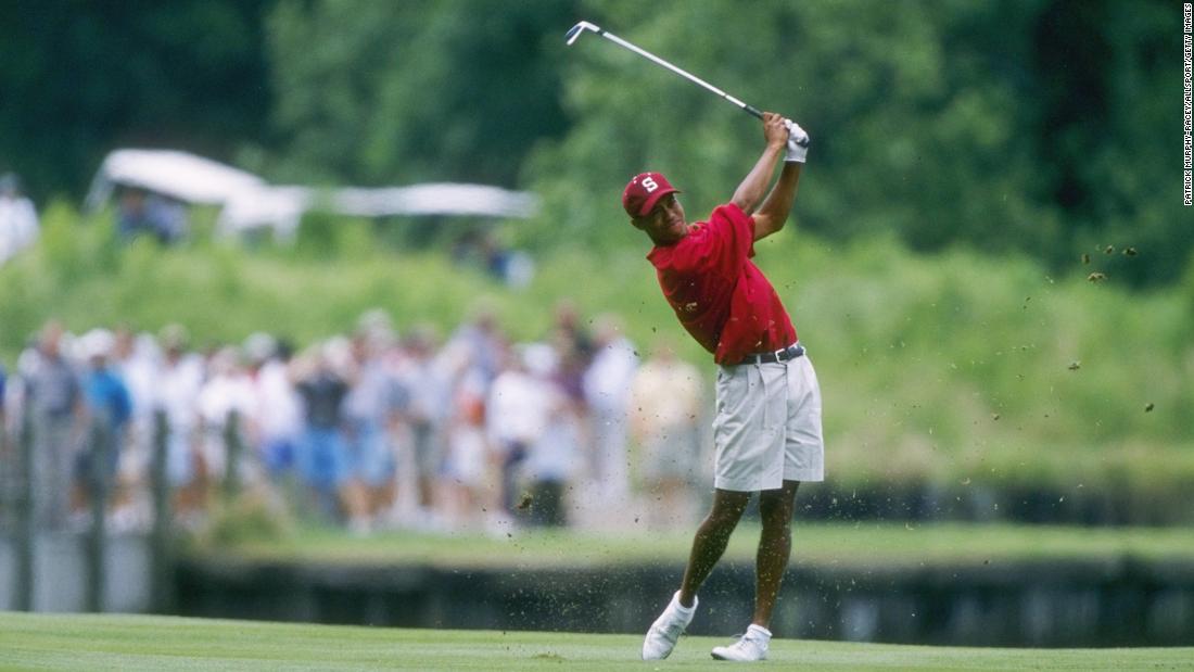 Woods played two years of college golf at Stanford University. He won the NCAA individual golf title in 1996.