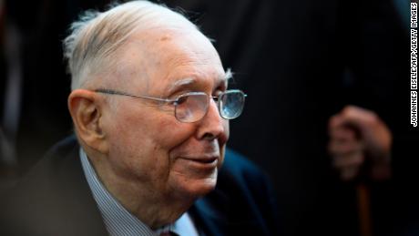 Vice Chairman of Berkshire Hathaway, Charlie Munger attends the annual Berkshire shareholders meeting in Omaha, Nebraska, May 3, 2019. (Photo by Johannes Eisele/AFP/Getty Images)