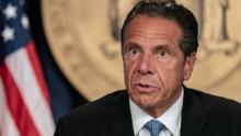 NEW YORK, NY - JULY 23: New York Gov. Andrew Cuomo speaks during the daily media briefing at the Office of the Governor of the State of New York on July 23, 2020 in New York City. The Governor said the state liquor authority has suspended 27 bar and restaurant alcohol licenses for violations of social distancing rules as public officials try to keep the coronavirus outbreak under control. (Photo by Jeenah Moon/Getty Images)