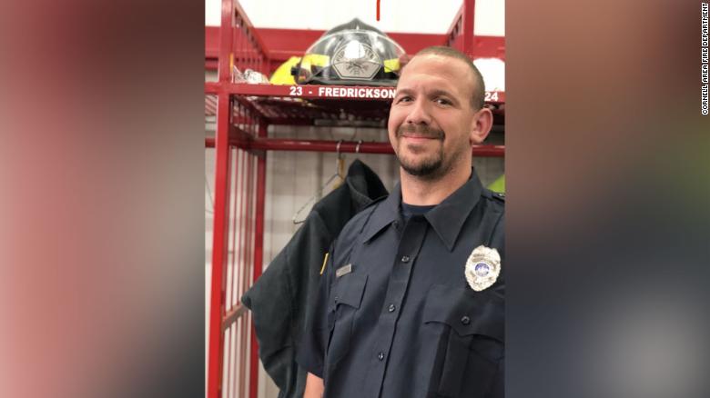 A Wisconsin firefighter was shot after heat from a burning building discharges loaded firearm inside, the fire department says