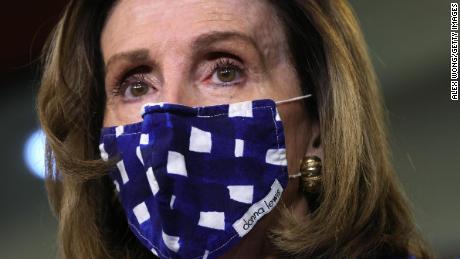 WASHINGTON, DC - FEBRUARY 04:  U.S. Speaker of the House Rep. Nancy Pelosi (D-CA) speaks during a weekly news briefing at the U.S. Capitol February 4, 2021 in Washington, DC. Speaker Pelosi spoke on various topics during the news briefing.  (Photo by Alex Wong/Getty Images)