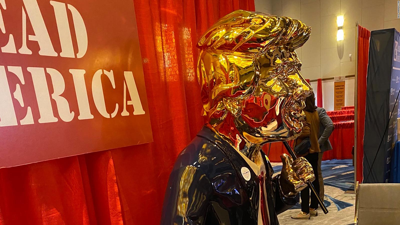 Golden Trump Statue Turns Heads At CPAC CNNPolitics   210226130859 02 Golden Trump Statue Cpac Full 169 