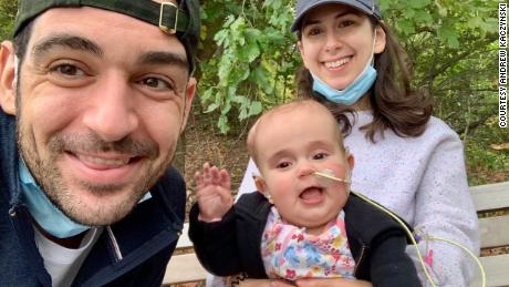 CNN correspondent Andrew Kaczynski, his wife, Rachel Louise Ensign, and their daughter Francesca &quot;Beans&quot; Kaczynski.