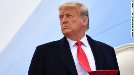 US President Donald Trump boards Air Force One before departing Harlingen, Texas on January 12, 2021. (Photo by MANDEL NGAN / AFP) (Photo by MANDEL NGAN/AFP via Getty Images)