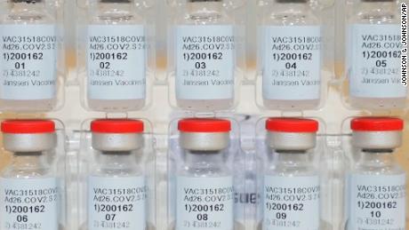 FILE - This Dec. 2, 2020, file photo provided by Johnson &amp; Johnson shows vials of the COVID-19 vaccine in the United States. The U.S. is getting a third vaccine to prevent COVID-19, as the Food and Drug Administration on Saturday, Feb. 27, 2021 cleared a Johnson &amp; Johnson shot that works with just one dose instead of two (Johnson &amp; Johnson via AP)