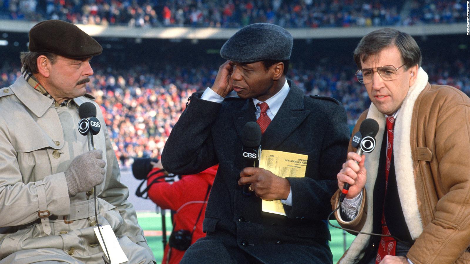 football commentator cross football commentator cross