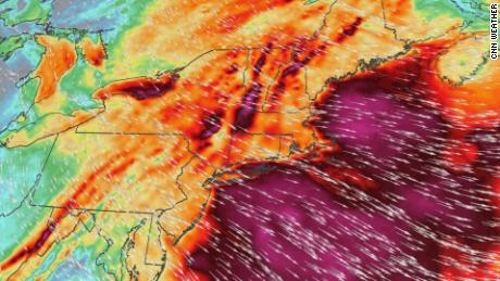 Wind strong enough to knock out power threatens 50 million people across the Northeast