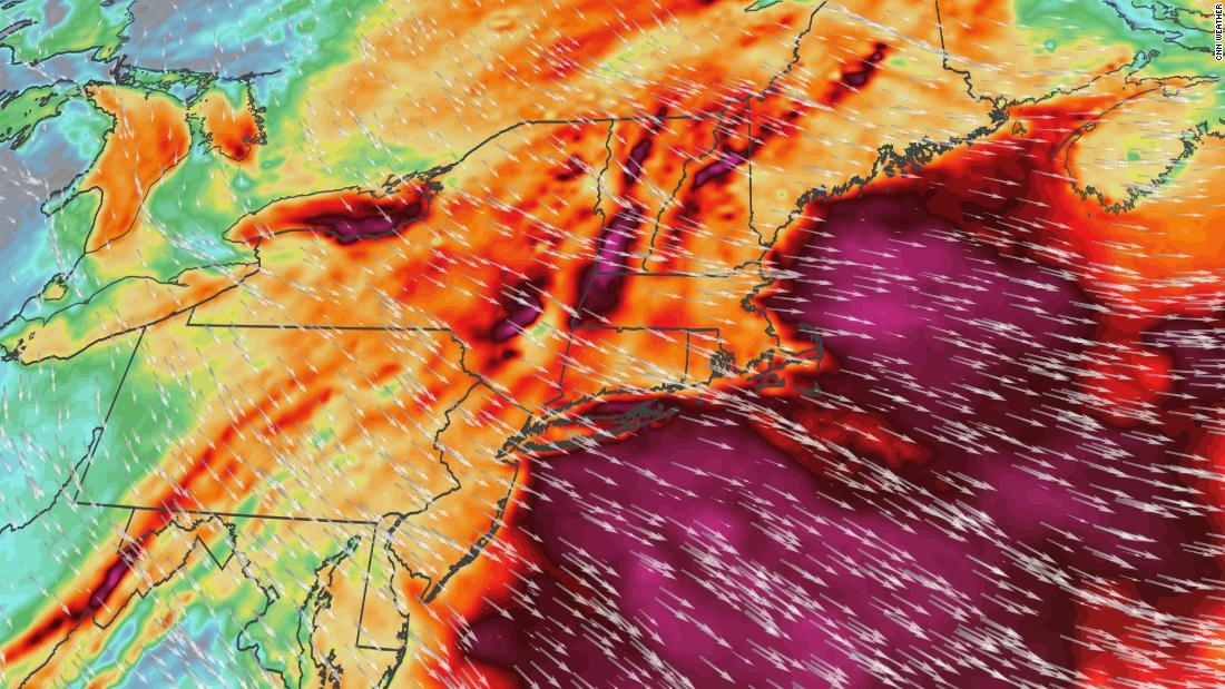 Wind strong enough to knock out power threatens 50 million people in the Northeast