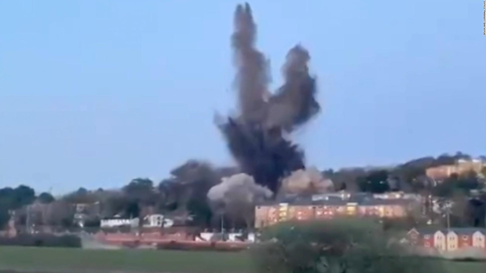 2 000 pound World War II Bomb Detonated Near University CNN Video