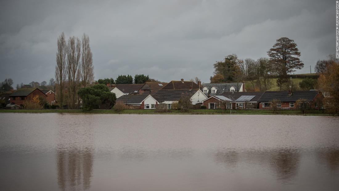 The dams also regulate water flow, preventing floods downstream in times of heavy rainfall. Climate change is predicted to bring wetter winters to the UK. Flood water is seen in fields surrounding the village of Clyst St George, near Exeter, Devon, in November 2016. 