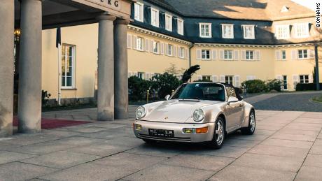 The silver Porsche once owned by Maradona is up for auction in Paris. 