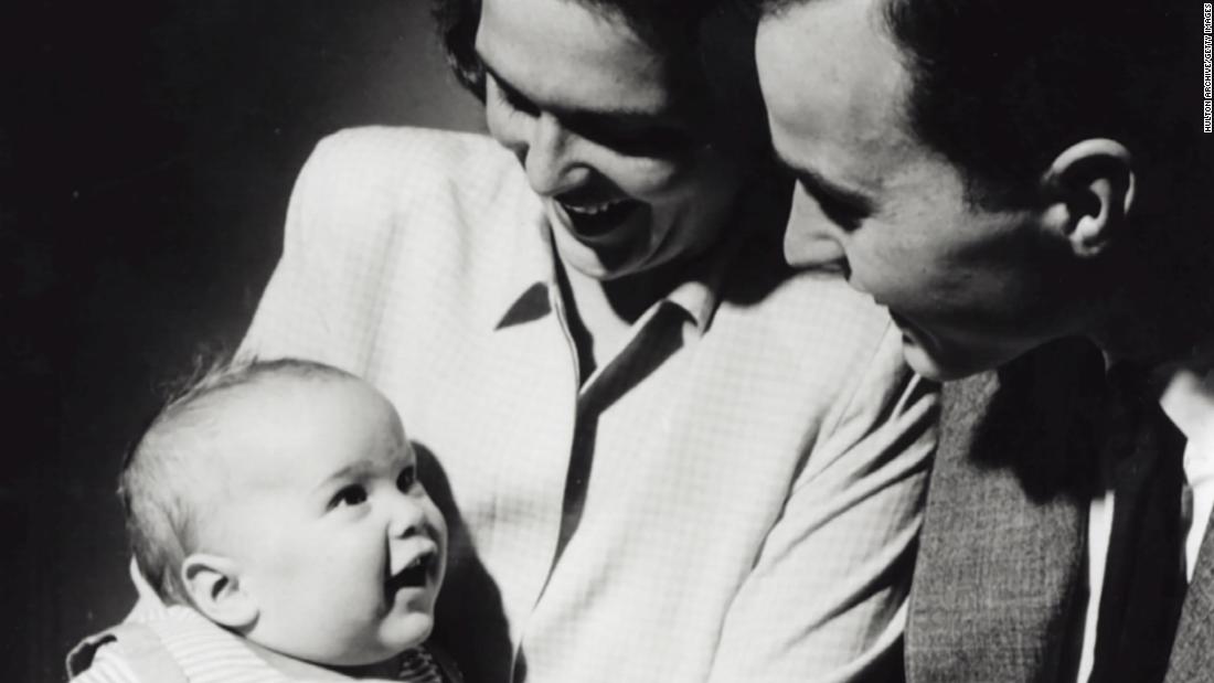 Bush was born in New Haven, Connecticut, on July 6, 1946. Here, he looks up at his parents, George and Barbara, as they pose for a portrait in April 1947.