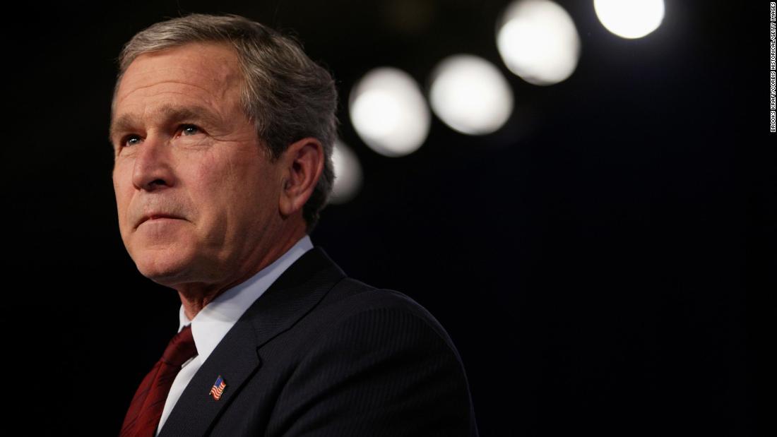 George W. Bush, seen here in January 2003, served two terms as President of the United States. His father, George H.W. Bush, was the nation&#39;s 41st president.