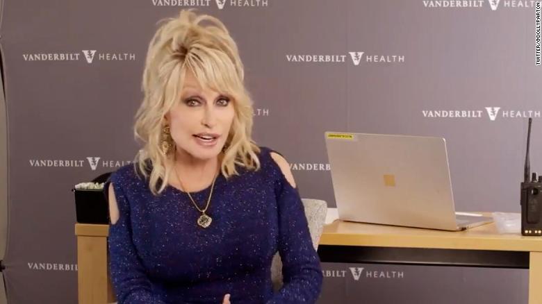 Dolly Parton updates 'Jolene' as she gets Covid-19 vaccine